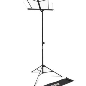 On-Stage SM7122BB Compact Folding Sheet Music Stand with Carrying Bag - Black
